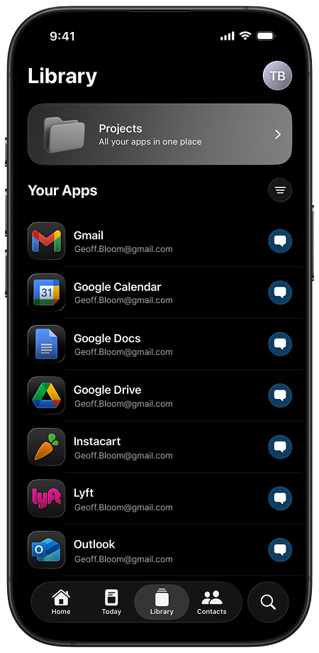Apps Interface